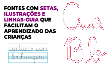 Exemplo real da pauta tripla e linhas-guia do caderno
